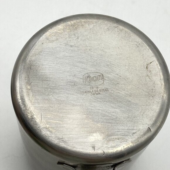 Vintage Don Stainless Steel Creamer‎ Dispenser Hinged Lid Lot Of 2 Japan Syrup - Picture 6 of 9